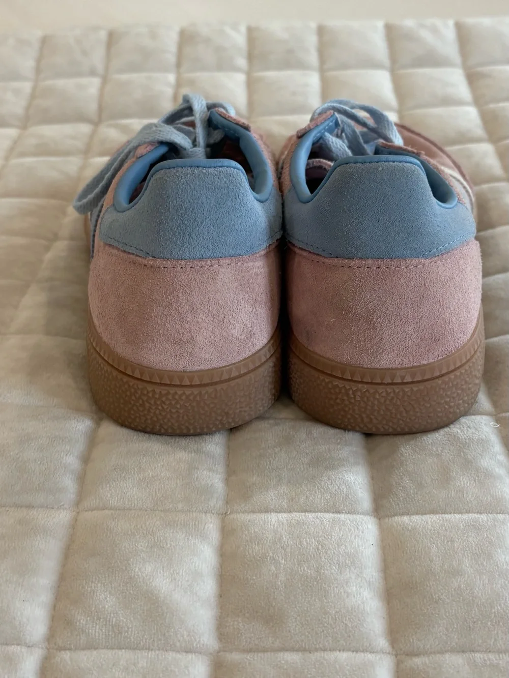 adidas Handball Spezial Semi Pink Spark Blue IG1974 Women Size 8.5 Suede Retro